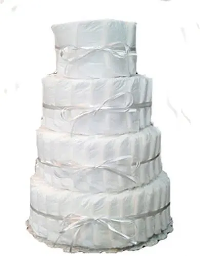 plain diaper cake