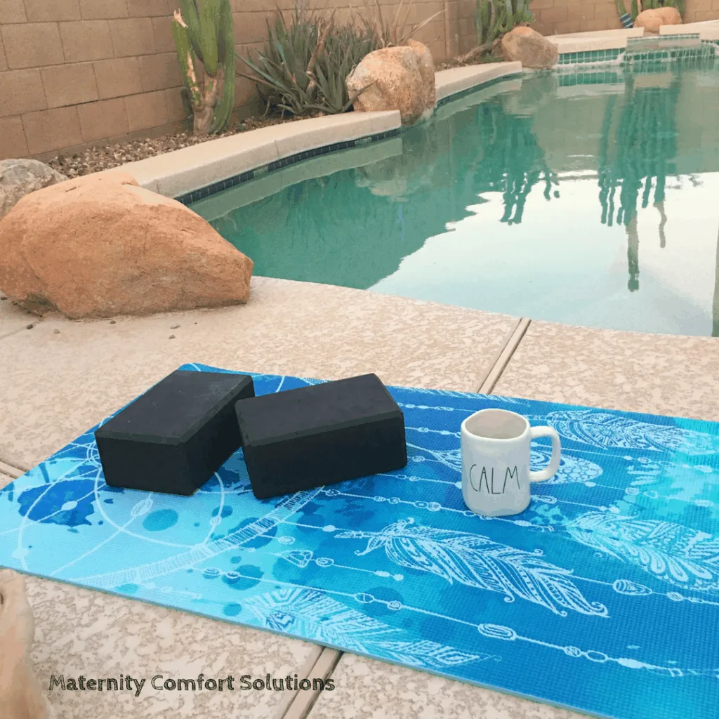 yoga by the pool