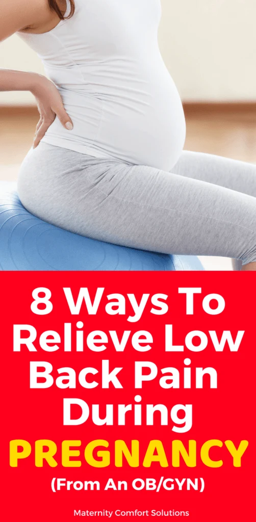 Low Back Pain Pregnancy