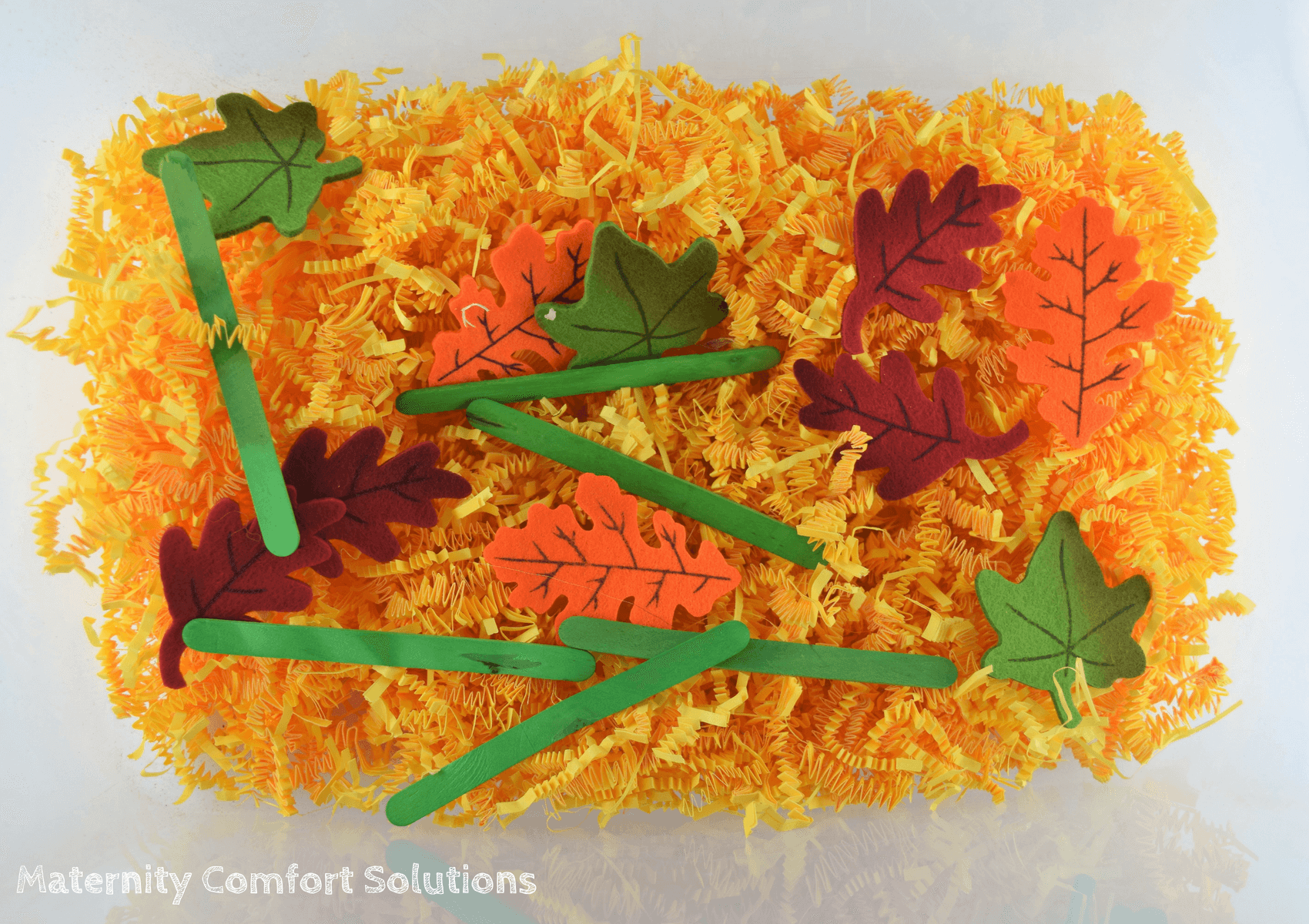 fall sensory bin