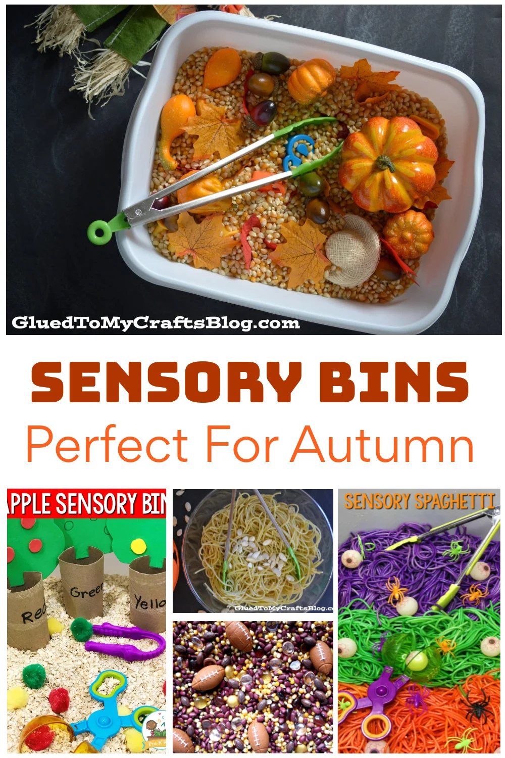 fall sensory bins for toddlers