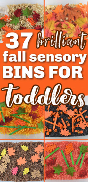 Fall sensory bins for toddlers