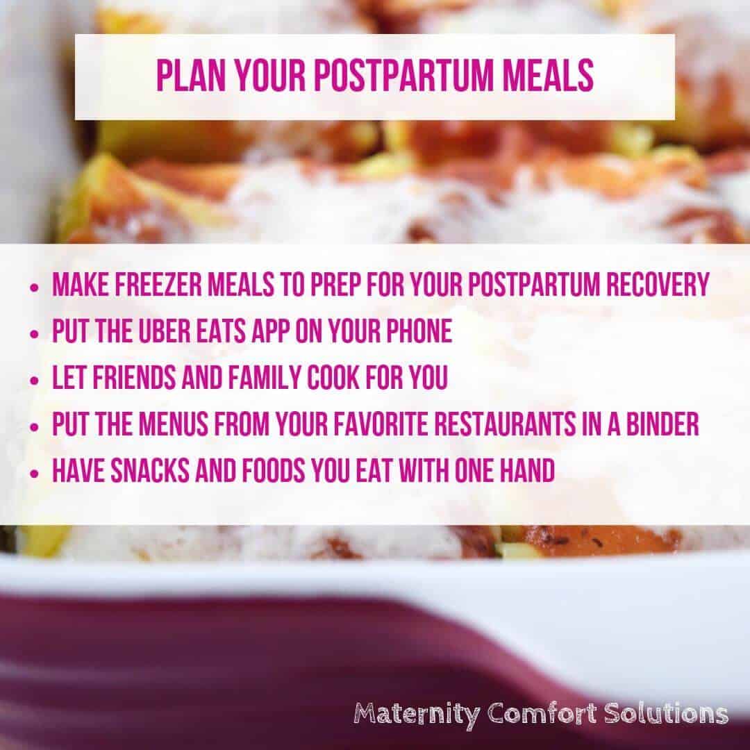 postpartum recovery essentials meals