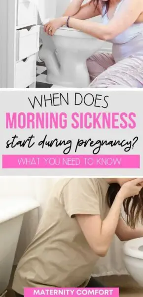 when does morning sickness start