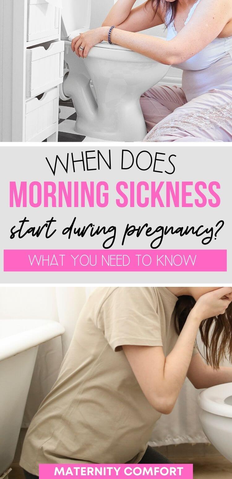 When Does Morning Sickness Start During Pregnancy?
