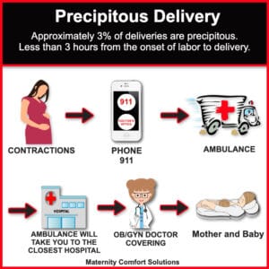 precipitate delivery position