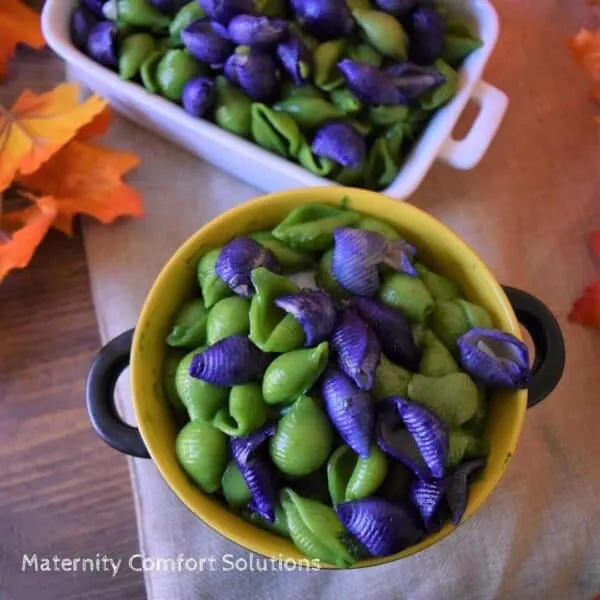 Halloween sensory activities mac n cheese