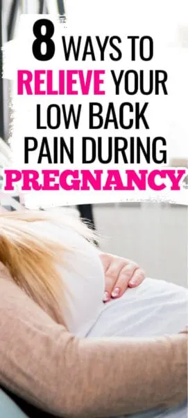 low back pain in pregnancy