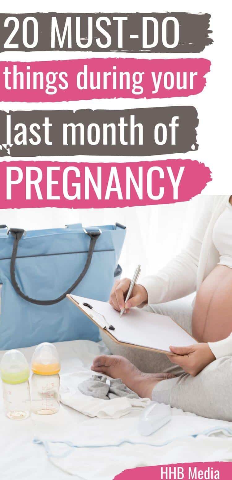 last month of pregnancy tips