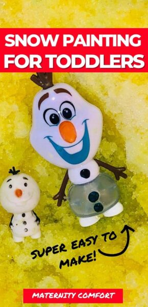 snowpainting for toddlers