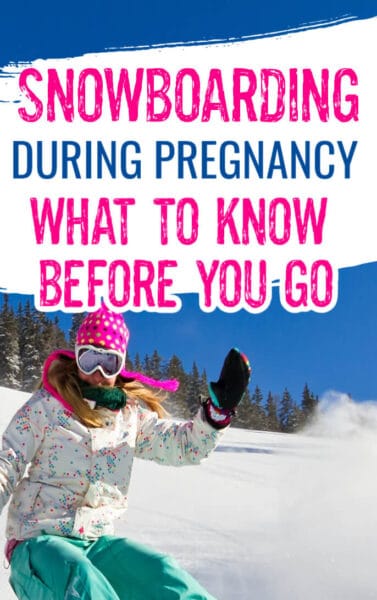 snowboarding during pregnancy