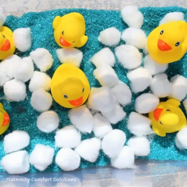 sensory bins ducks