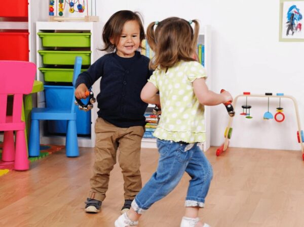 toddlers dancing to music