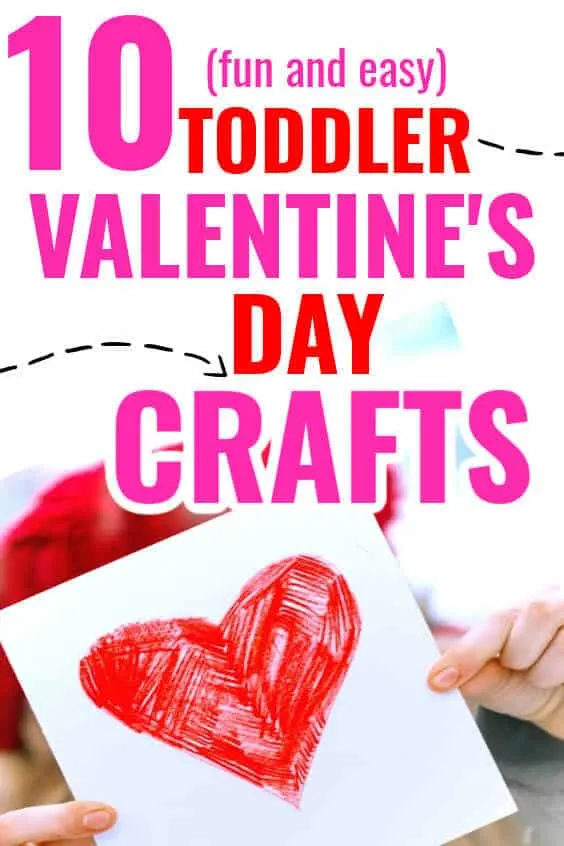 Valentine's day crafts fpr toddlers pin