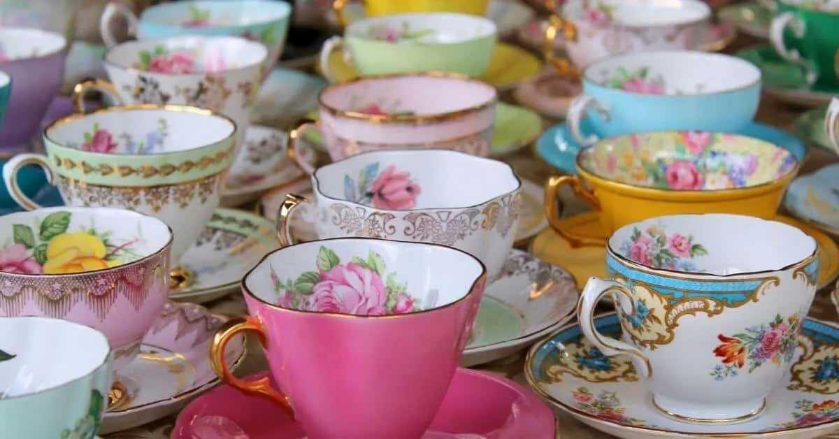 inexpensive baby shower idea tea party cups