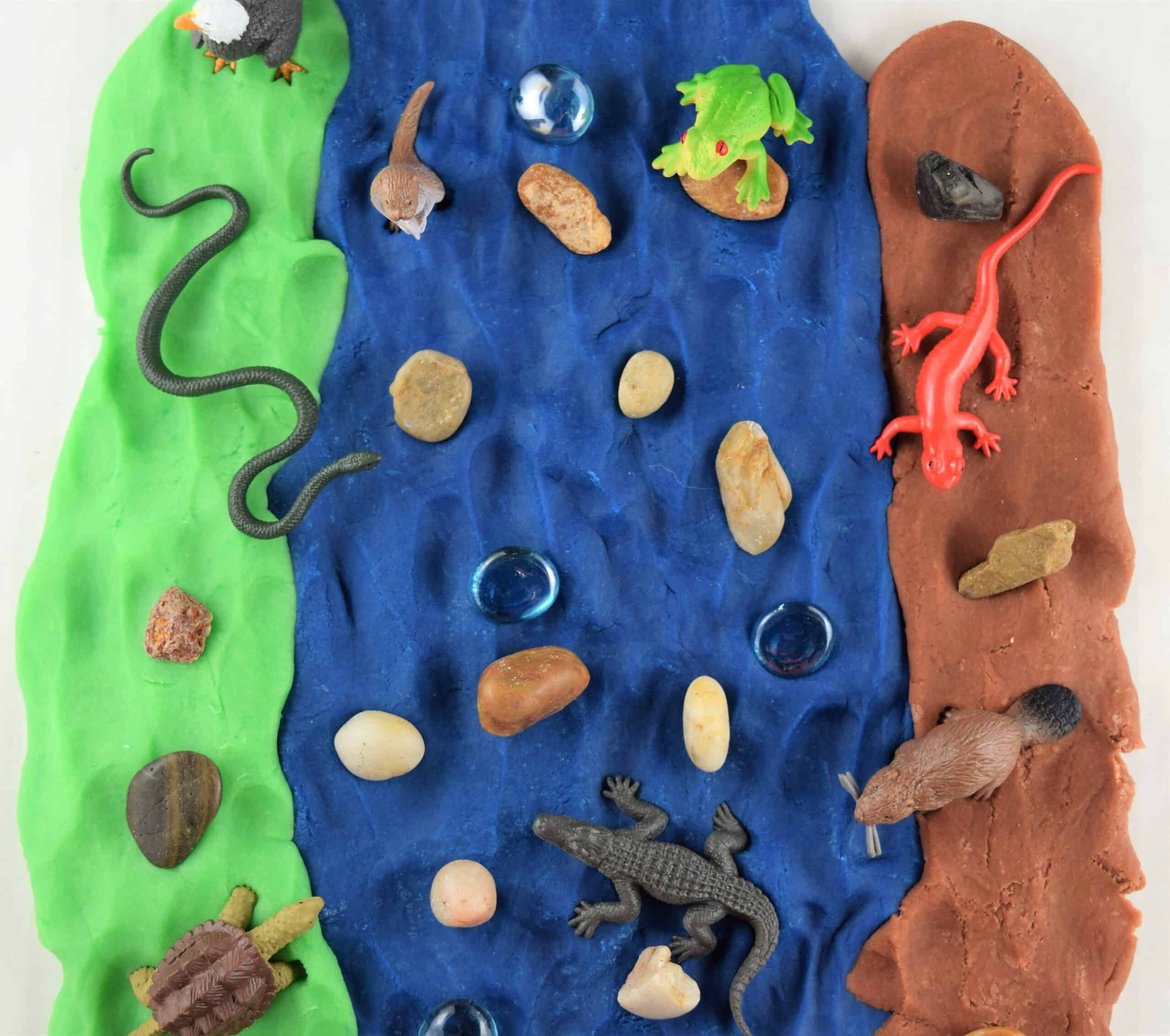 river animals playdough toddler activities arts and crafts