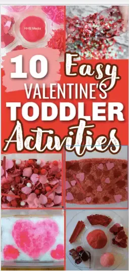 valentine's day sensory play for toddlers