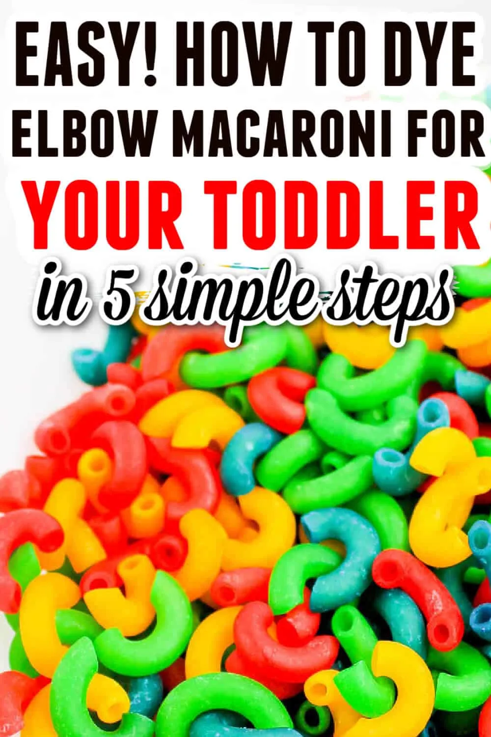 How to Dye Elbow Macaroni 