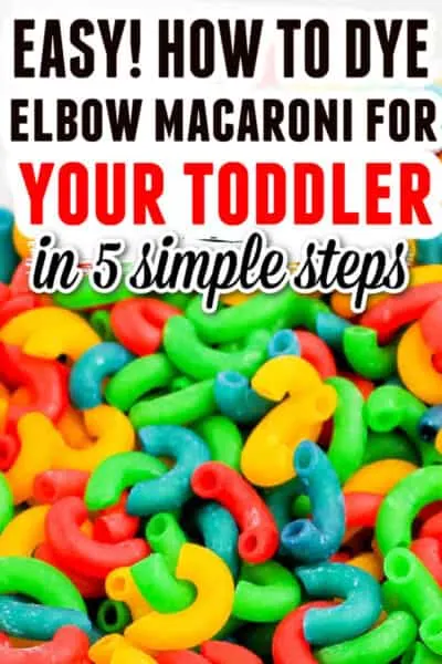 How to Dye Elbow Macaroni