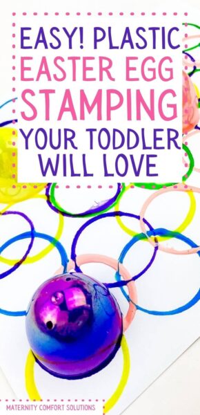 Plastic Easter Egg Stamping for Toddlers