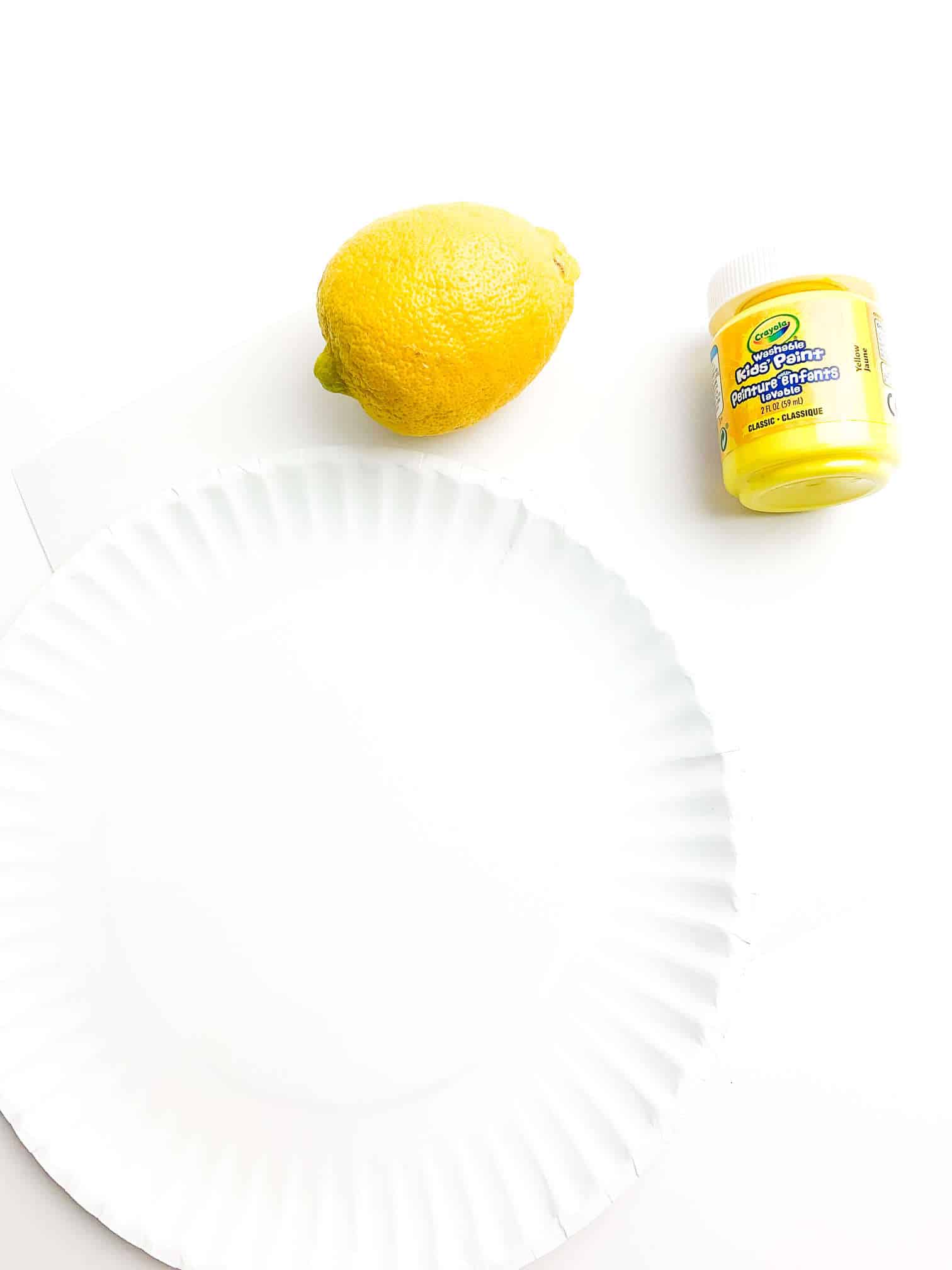 Summer Lemon Stamping Process Art For Toddlers