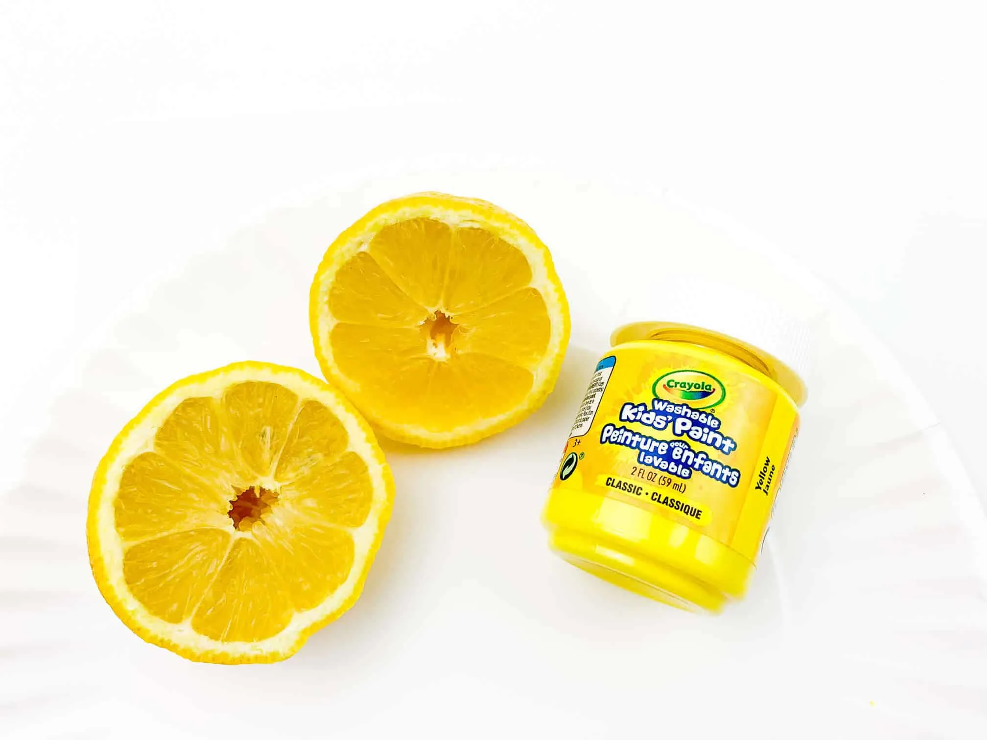 Summer Lemon Stamping Process Art For Toddlers