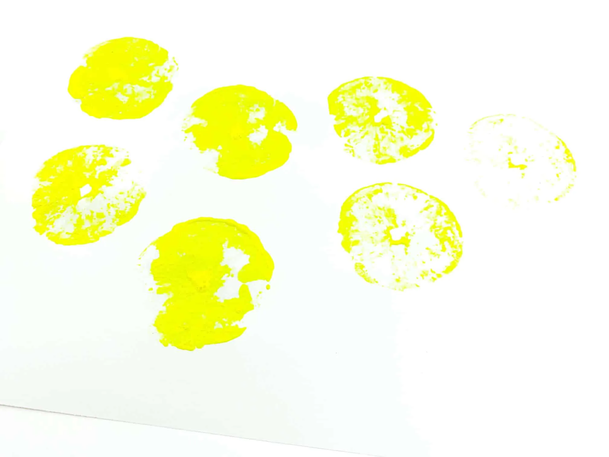 Summer Lemon Stamping Process Art For Toddlers