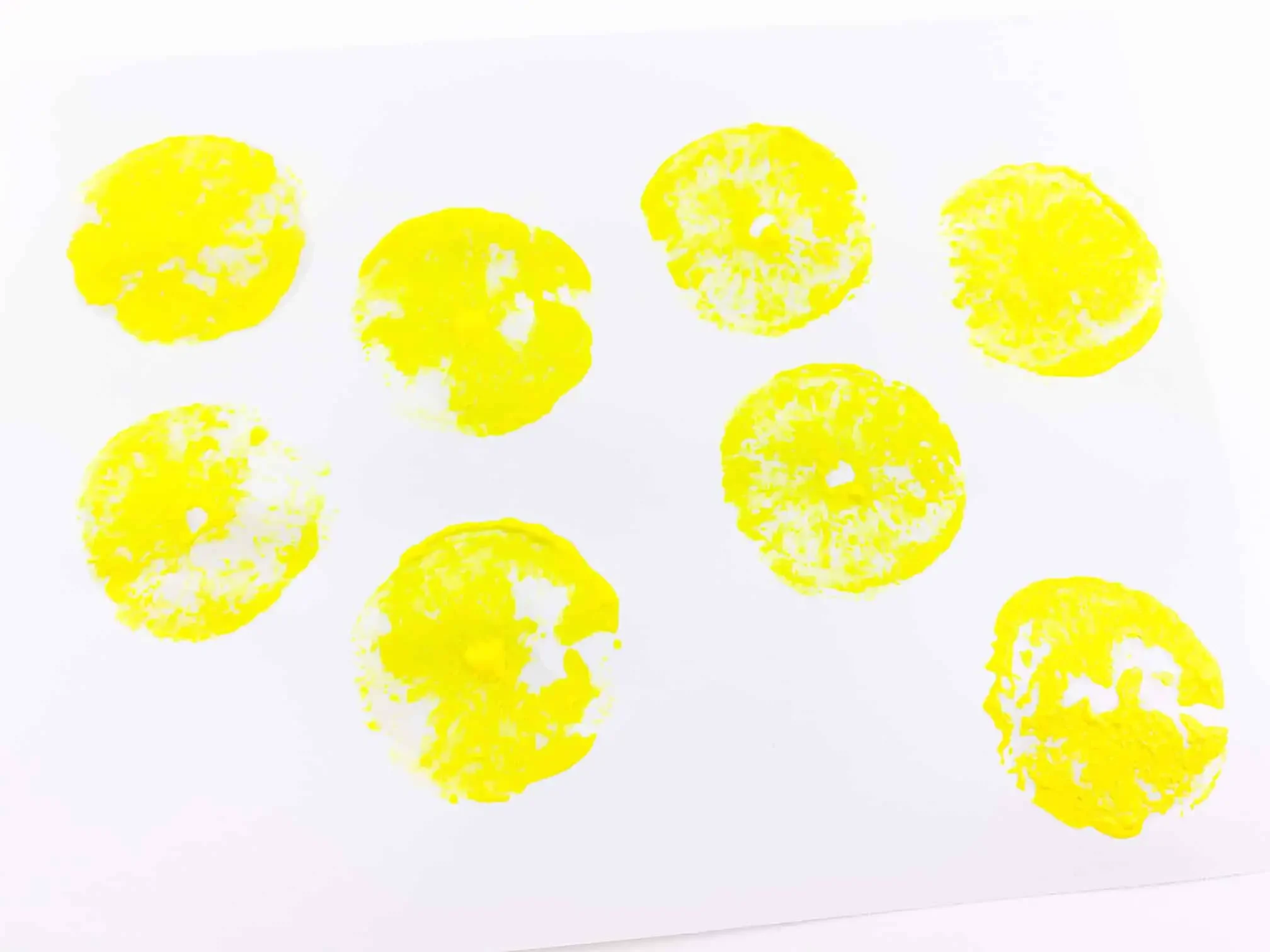 Summer Lemon Stamping Process Art For Toddlers