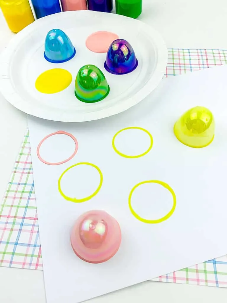 Easter Egg Printing For Toddlers