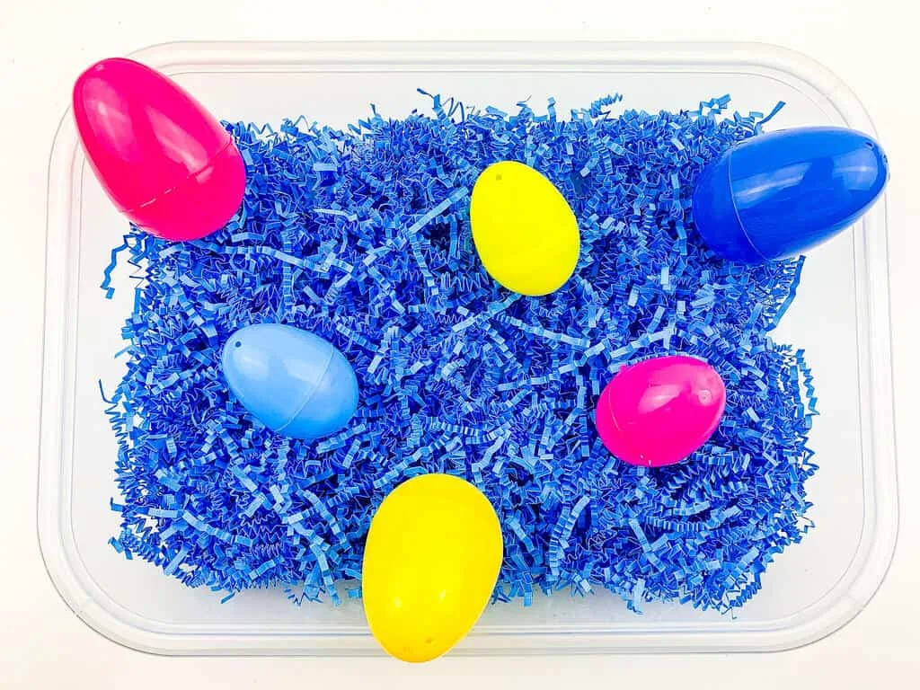 Easter Sensory Bin For Toddlers  [Color Matching ]