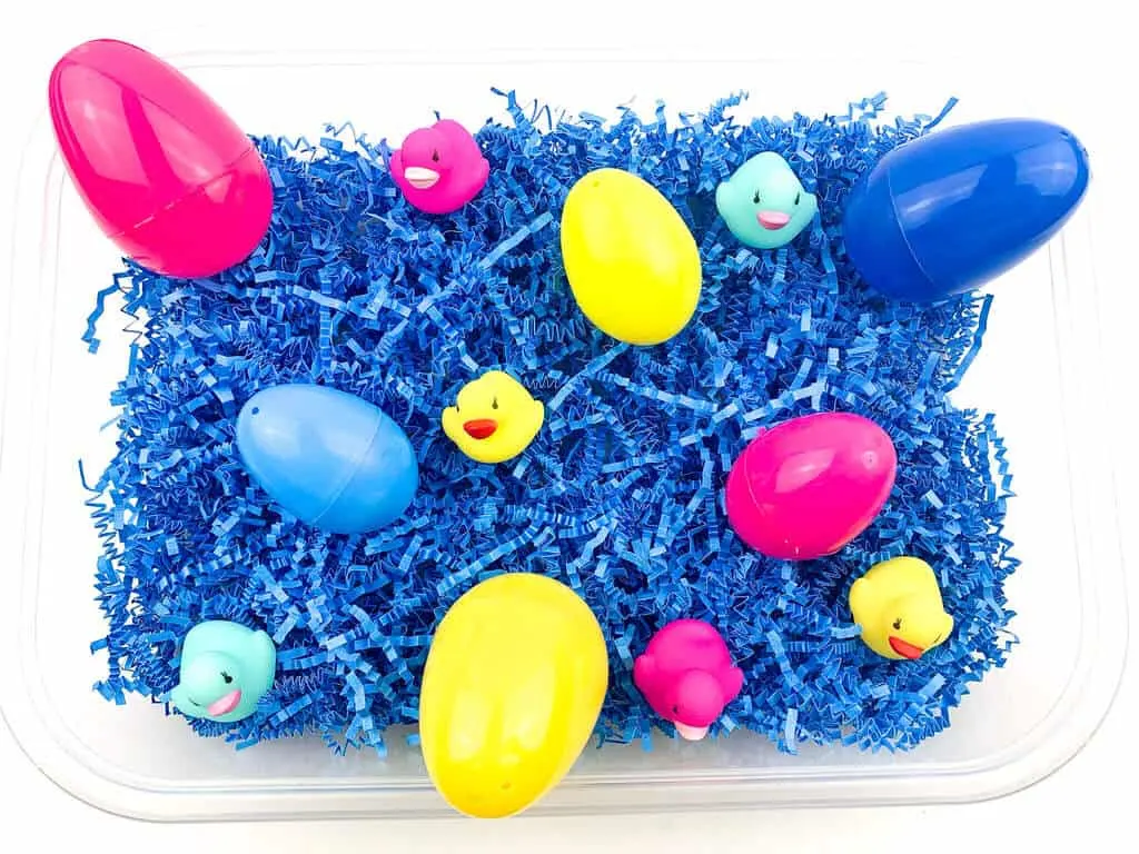 Easter Sensory Bin For Toddlers  [Color Matching ]