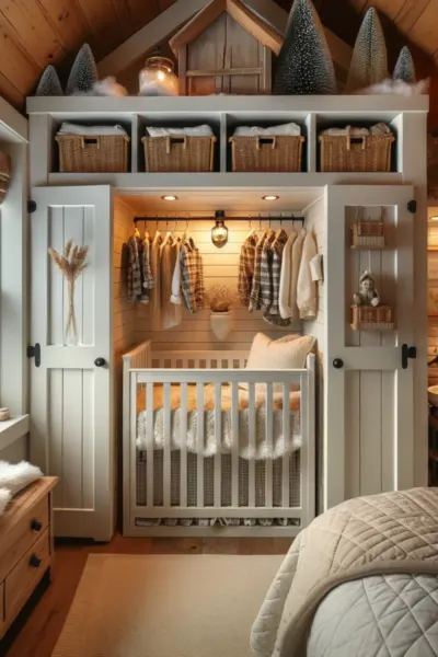 small baby nursery ideas - master closet