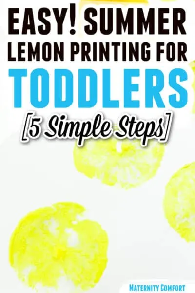 lemon printing for toddlers