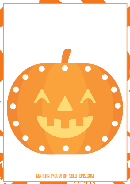 Halloween Lacing Cards For Toddlers