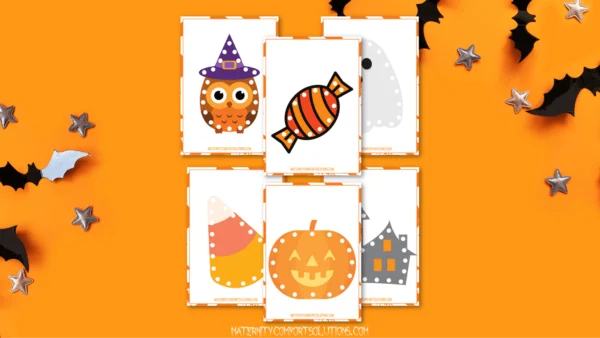 free Halloween Lacing Cards For Toddlers