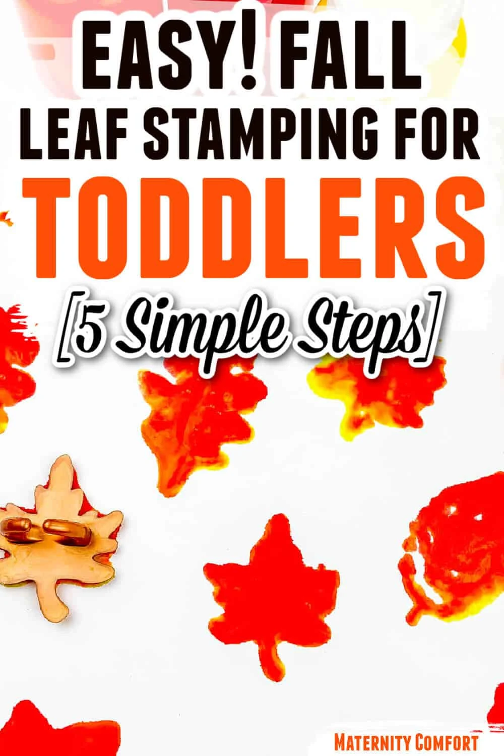 fall leaf stamping toddlers 