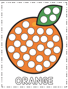 Free Summer Do A Dot Printables For Toddlers