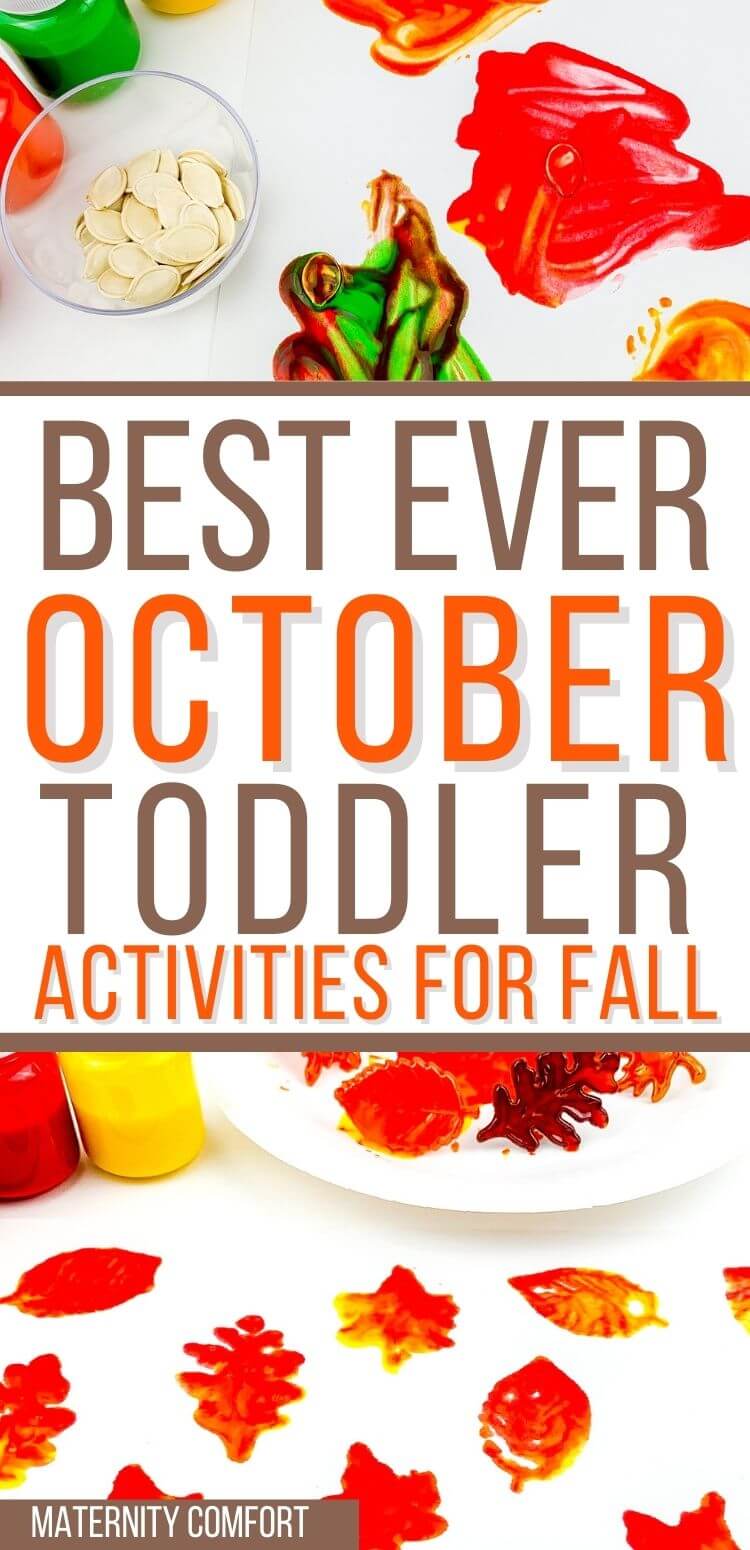 OCTOBER Toddler activities