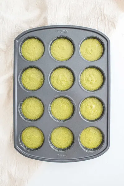 Spinach banana muffins