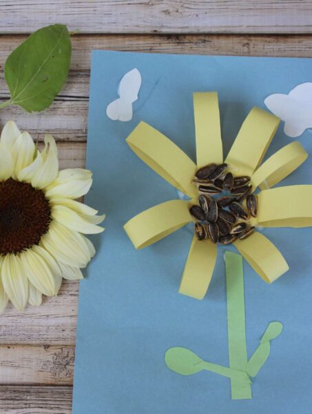 Beautiful Fall Sunflower Art For Toddlers