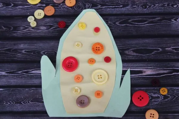 Indian corn craft for toddlers 