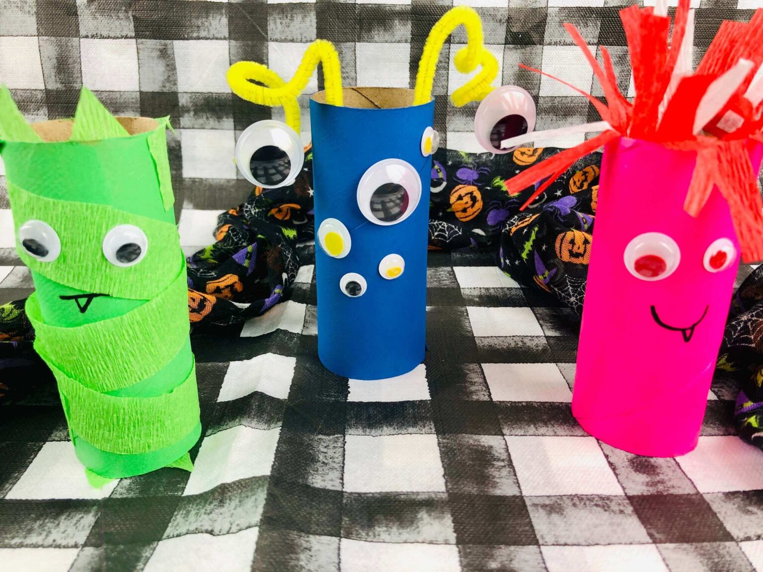 Spooky Toilet Paper Roll Halloween Monsters