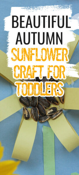 Fall SUNFLOWER CRAFT FOR TODDLERS 1