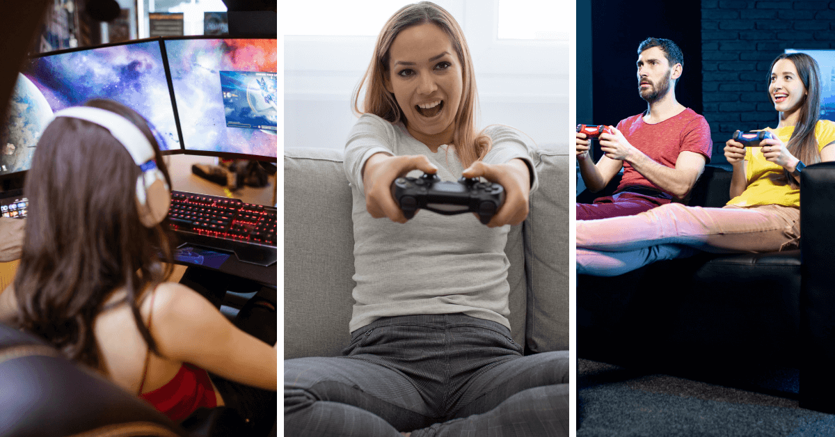 women playing video games -is it safe to play video games while pregnant