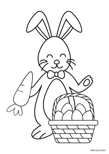 Easter coloring page for toddlers