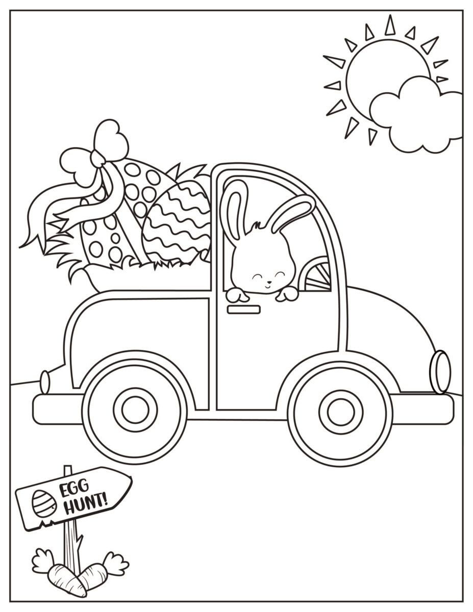 27 Cute Easter Coloring Pages For Toddlers [Free Printable]