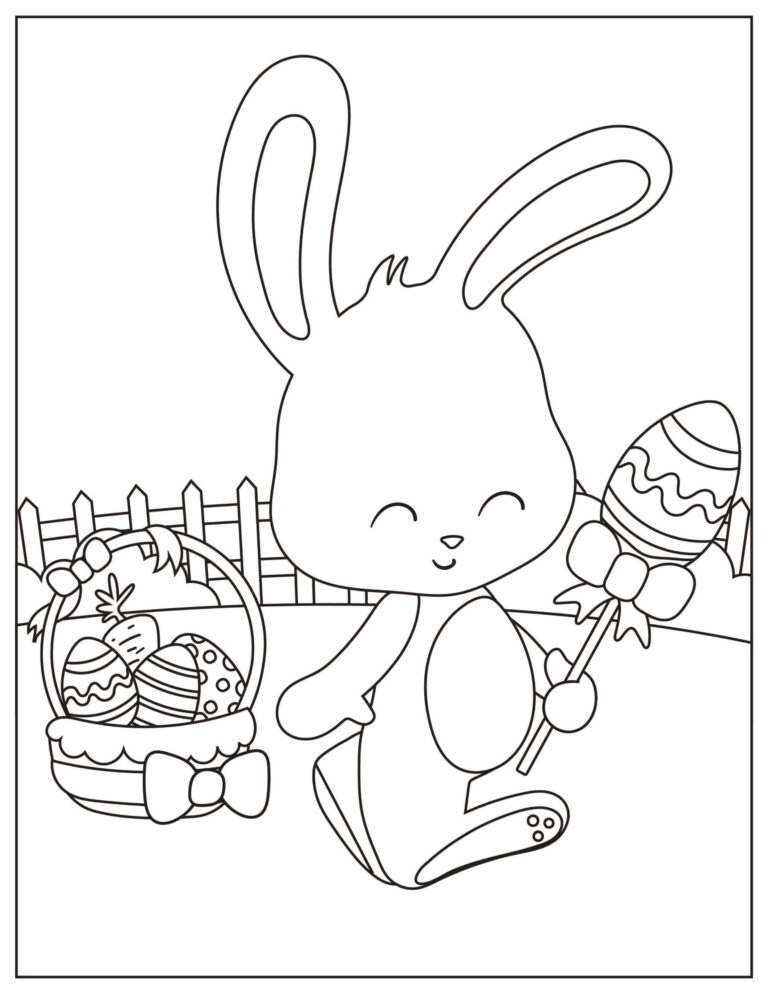 27 Cute Easter Coloring Pages For Toddlers [Free Printable]