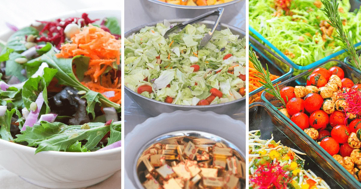 baby shower food-garden salad