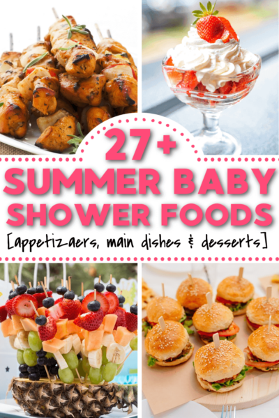 summer baby shower foods