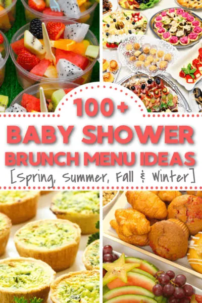 baby shower brunch menu ideas